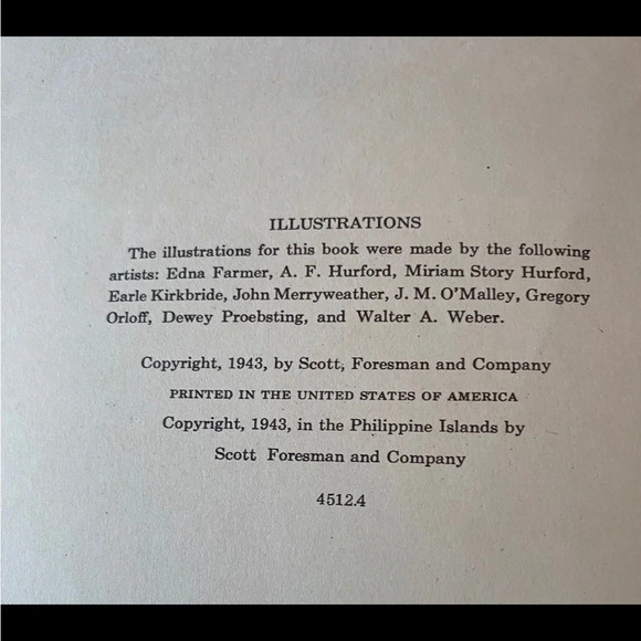 VINTAGE 1943 Look and Learn by Scott Foresman & Co Children’s Book - Picture 5 of 13